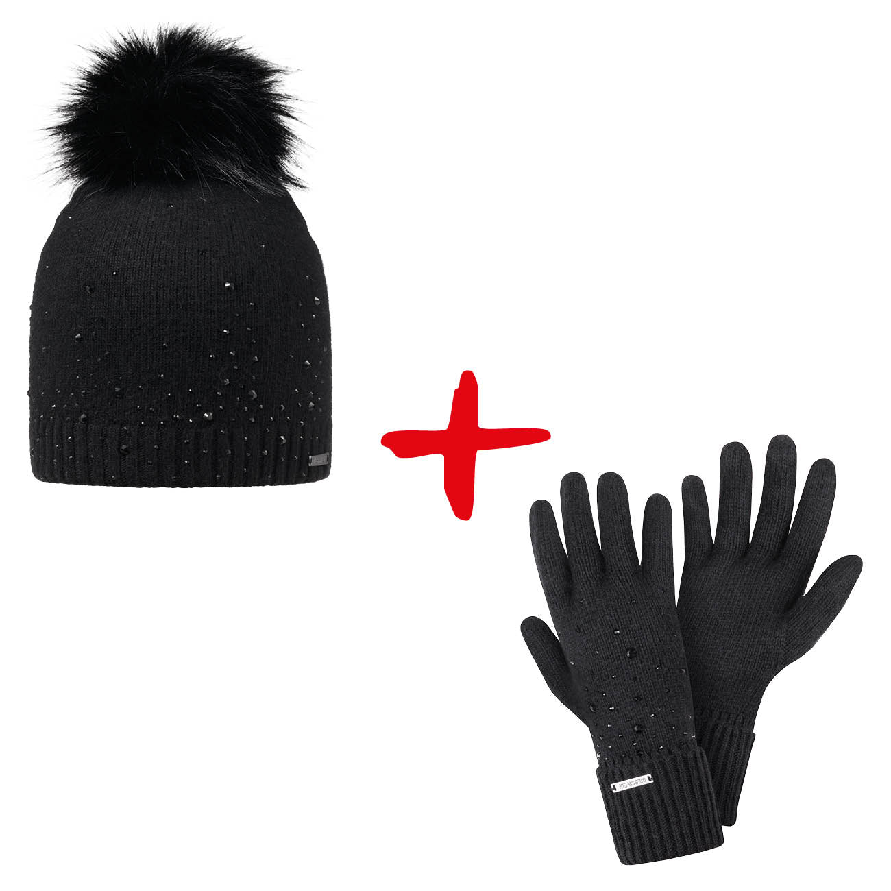 giesswein handschuhe Bundle: Beanie Kristallwand + Handschuhe Königstein